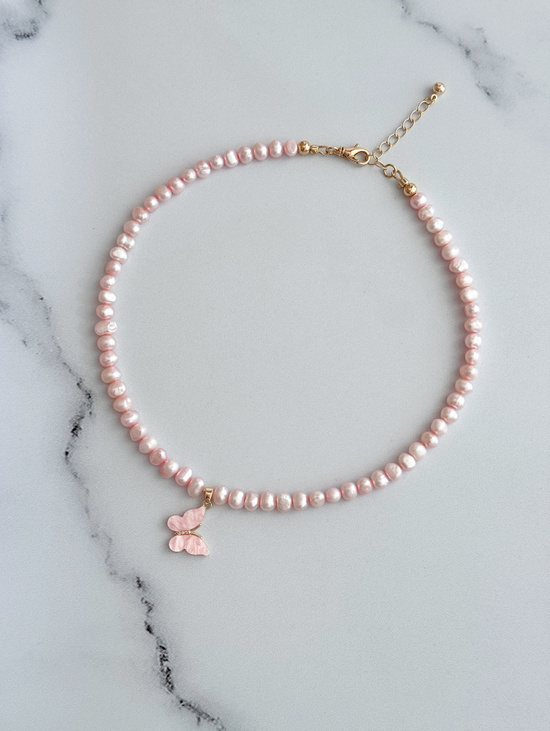 Колье из натурального речного жемчуга «Рассвет»