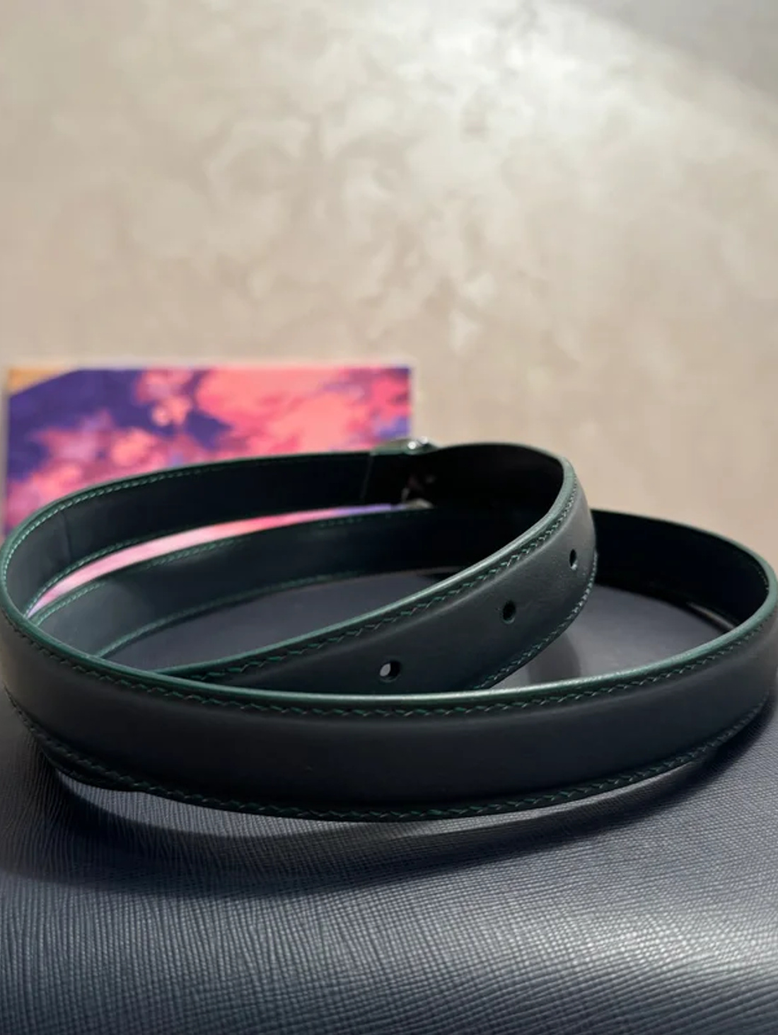 Ремень женский классический "Grey" - фотография товара