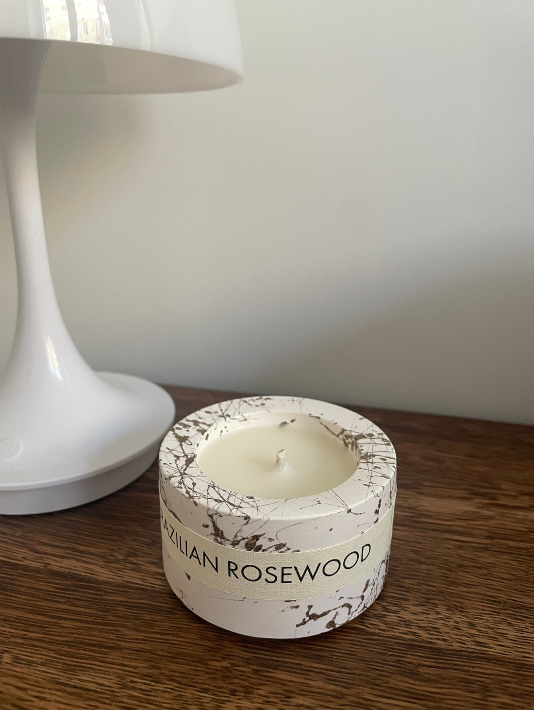 Свеча-шайба «BRAZILIAN ROSEWOOD» золото - фотография товара