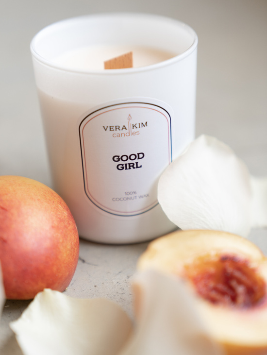 Ароматическая свеча "Хорошая девочка" в подарочной сумочке