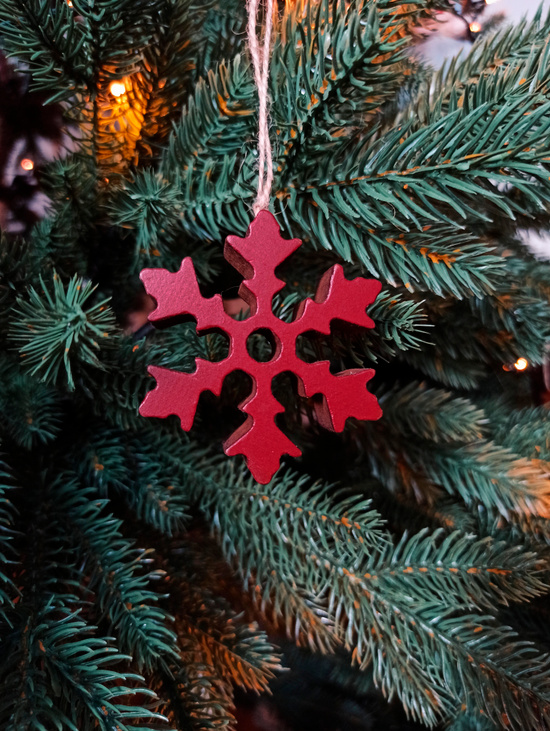 Елочная игрушка "Снежинка 7"