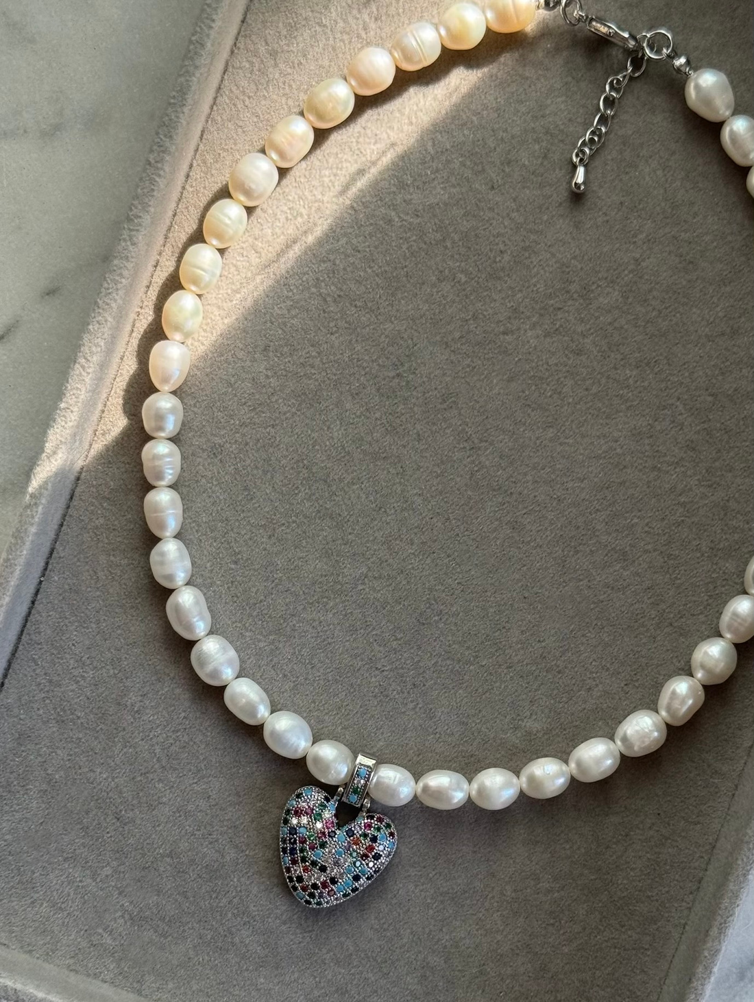 Чокер из жемчуга «Heart» - фотография товара