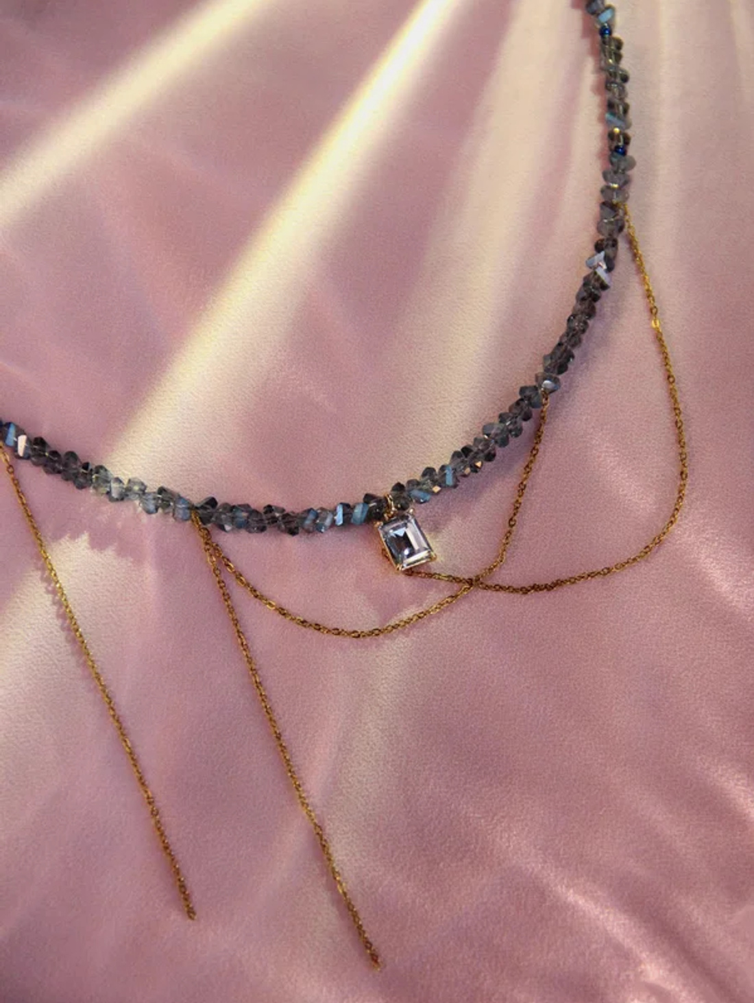 Колье из алмазного стекла - фотография товара