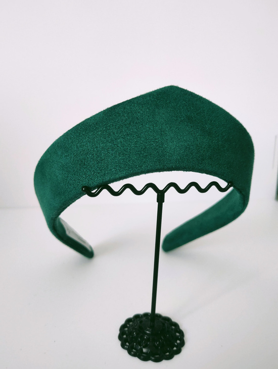 Ободок-кокошник "Изумрудный"