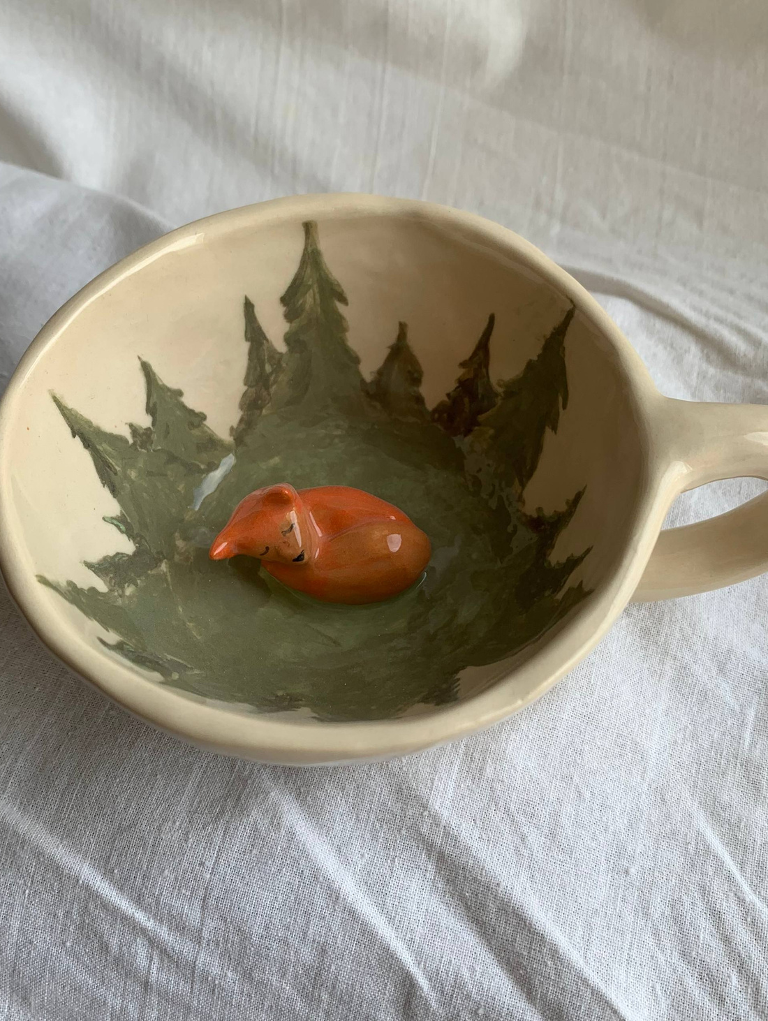 Кружка "Лиса в лесу" - фотография товара