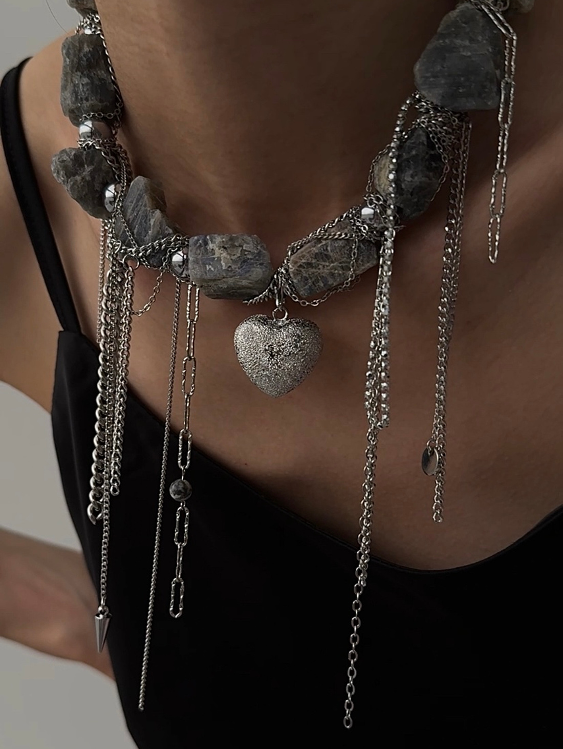 Колье лабрадорит - фотография товара