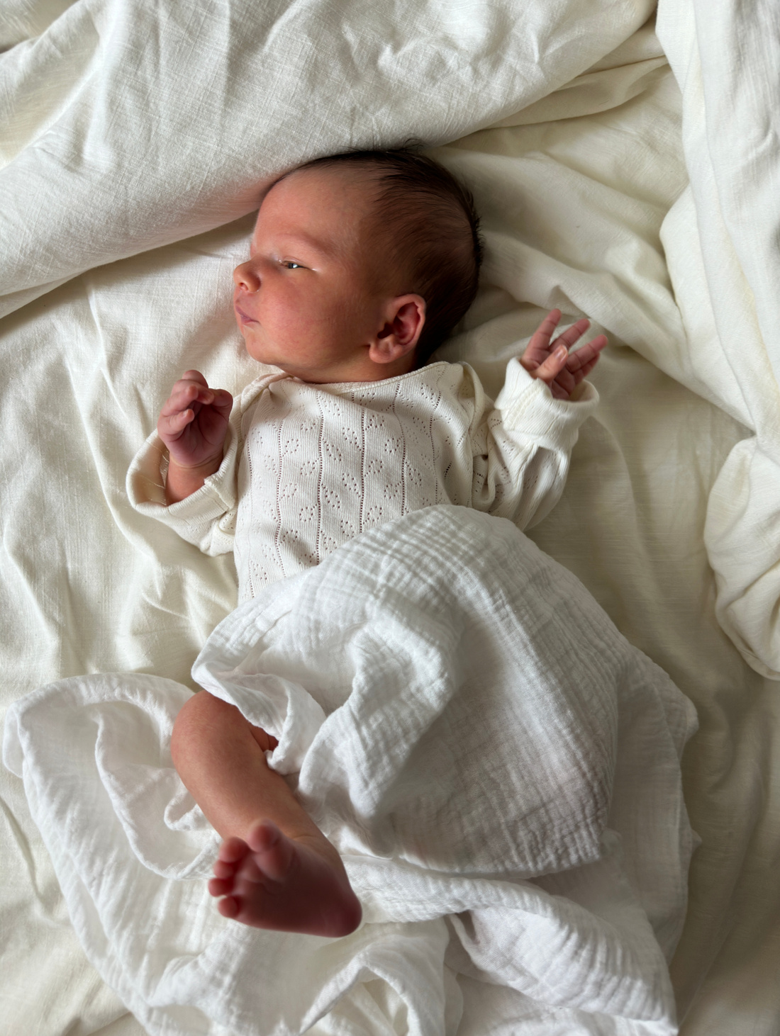 Муслиновая пеленка "Молочный" - фотография товара