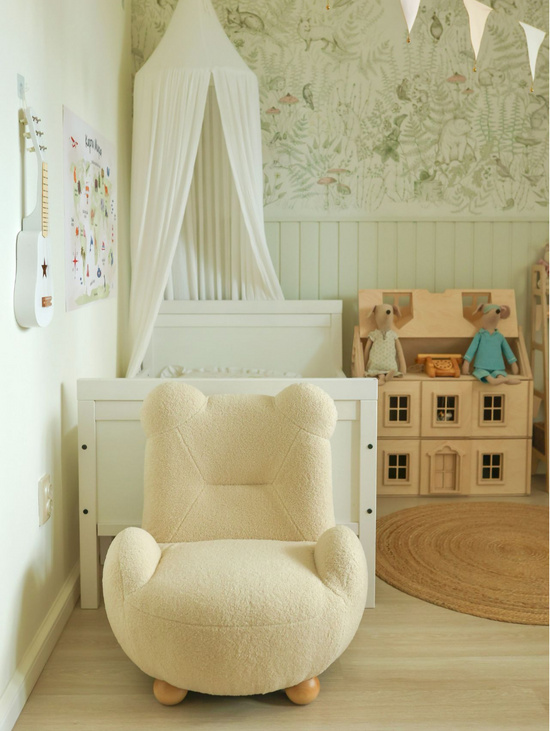 Детское кресло Мишка Teddy бежевое