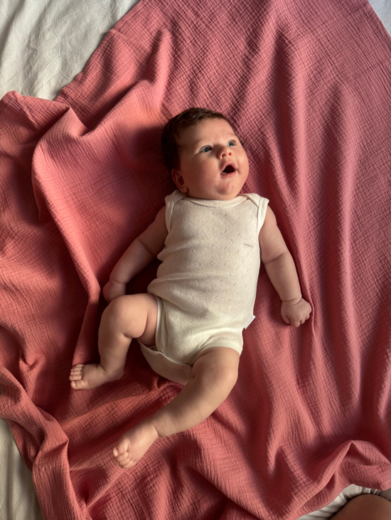 Муслиновая пеленка "Ягодный"