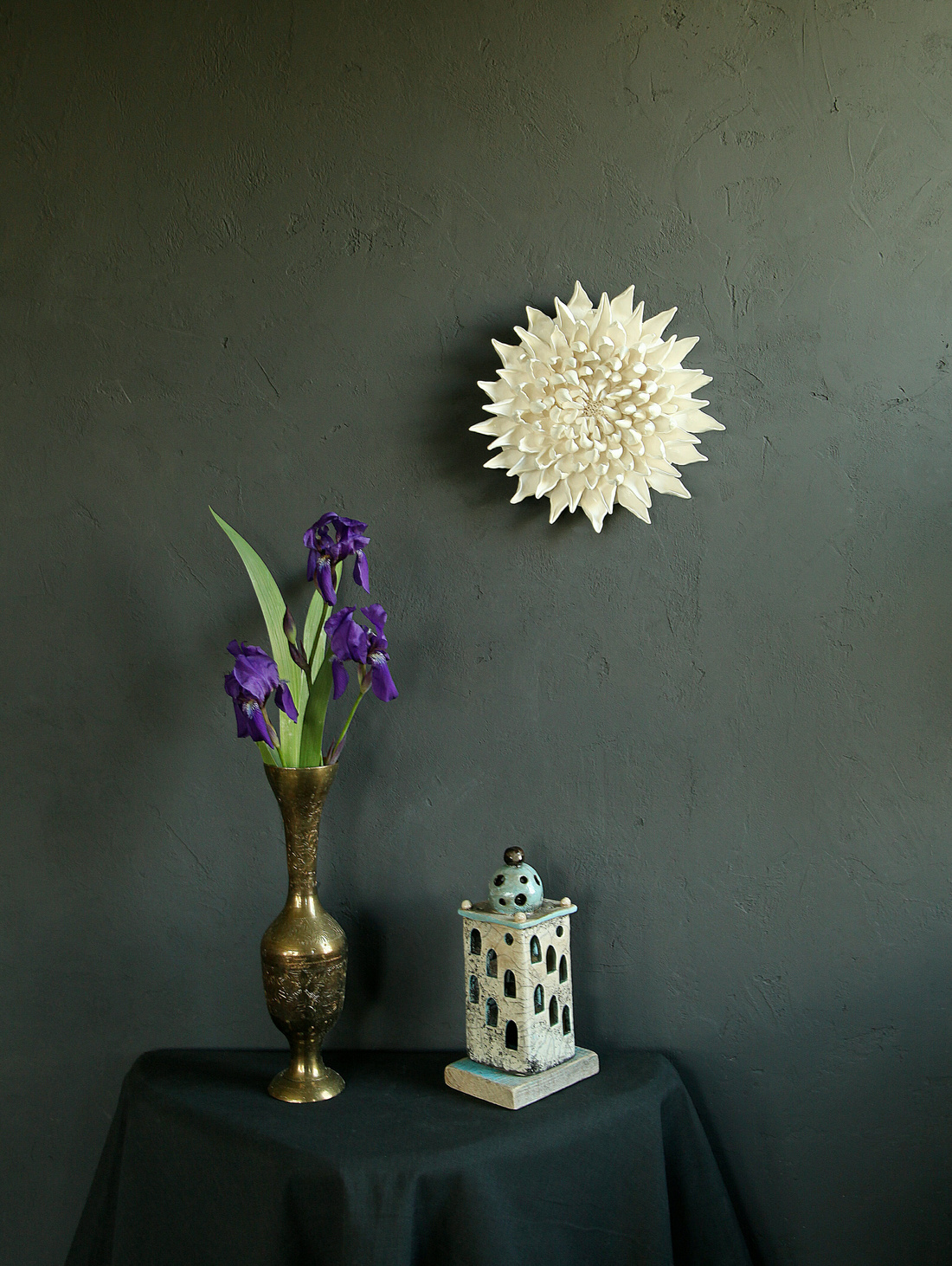 Цветок фаянс - фотография товара