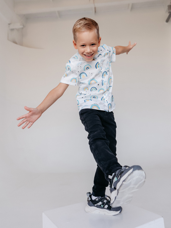 Рубашка для мальчика "Радуга"