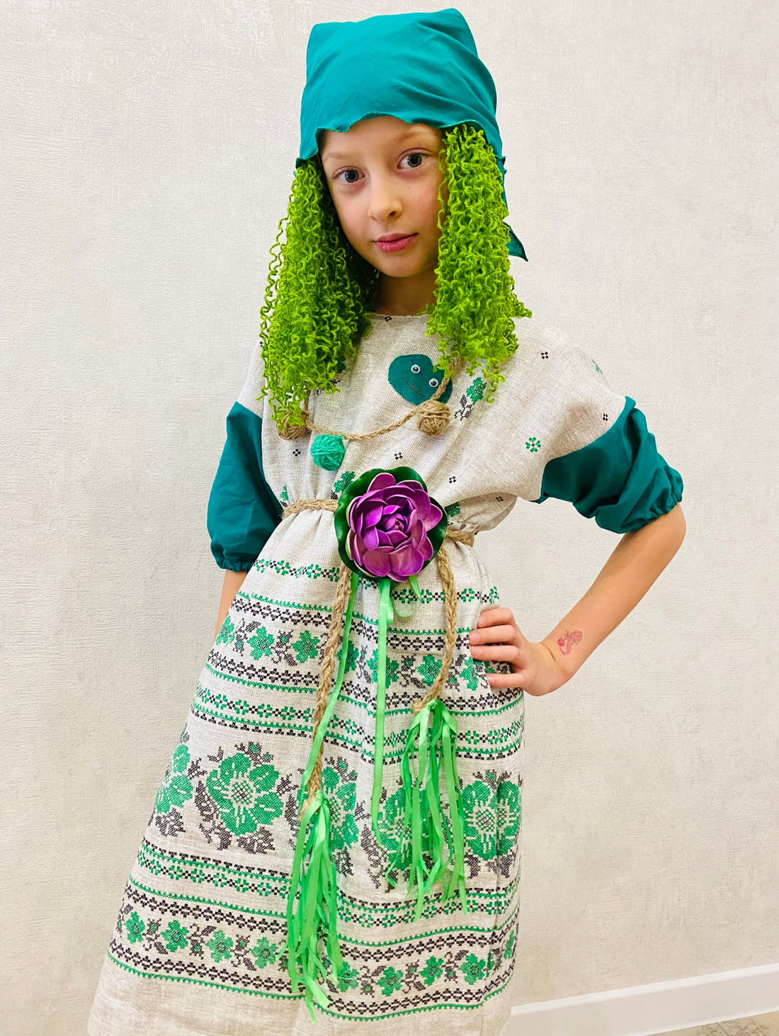 Карнавальный костюм "Кикимора" 5-9 лет - фотография товара