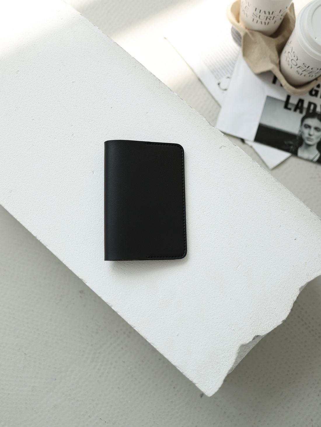 Обложка для паспорта theWayJournal Черный - фотография товара