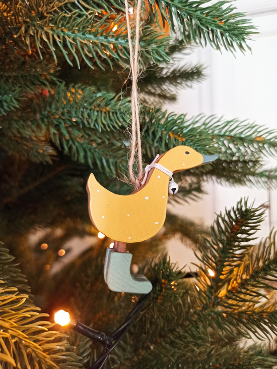 Елочная игрушка "Уточка малая"