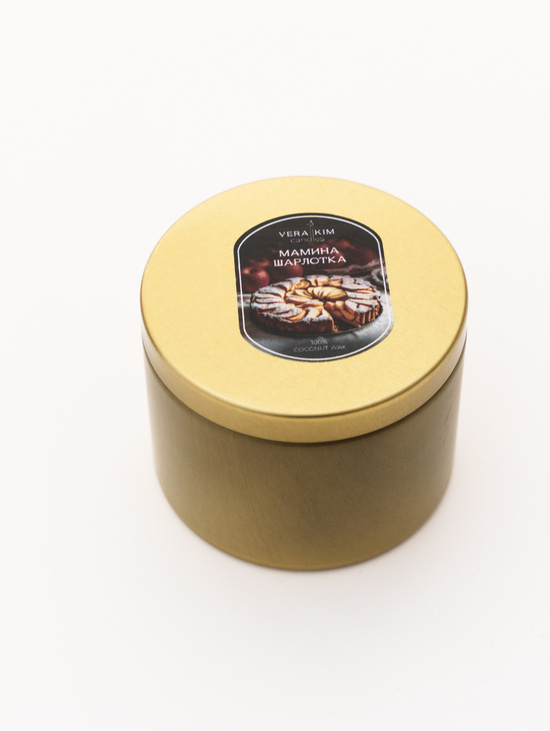 Ароматическая свеча "Мамина шарлотка" travel