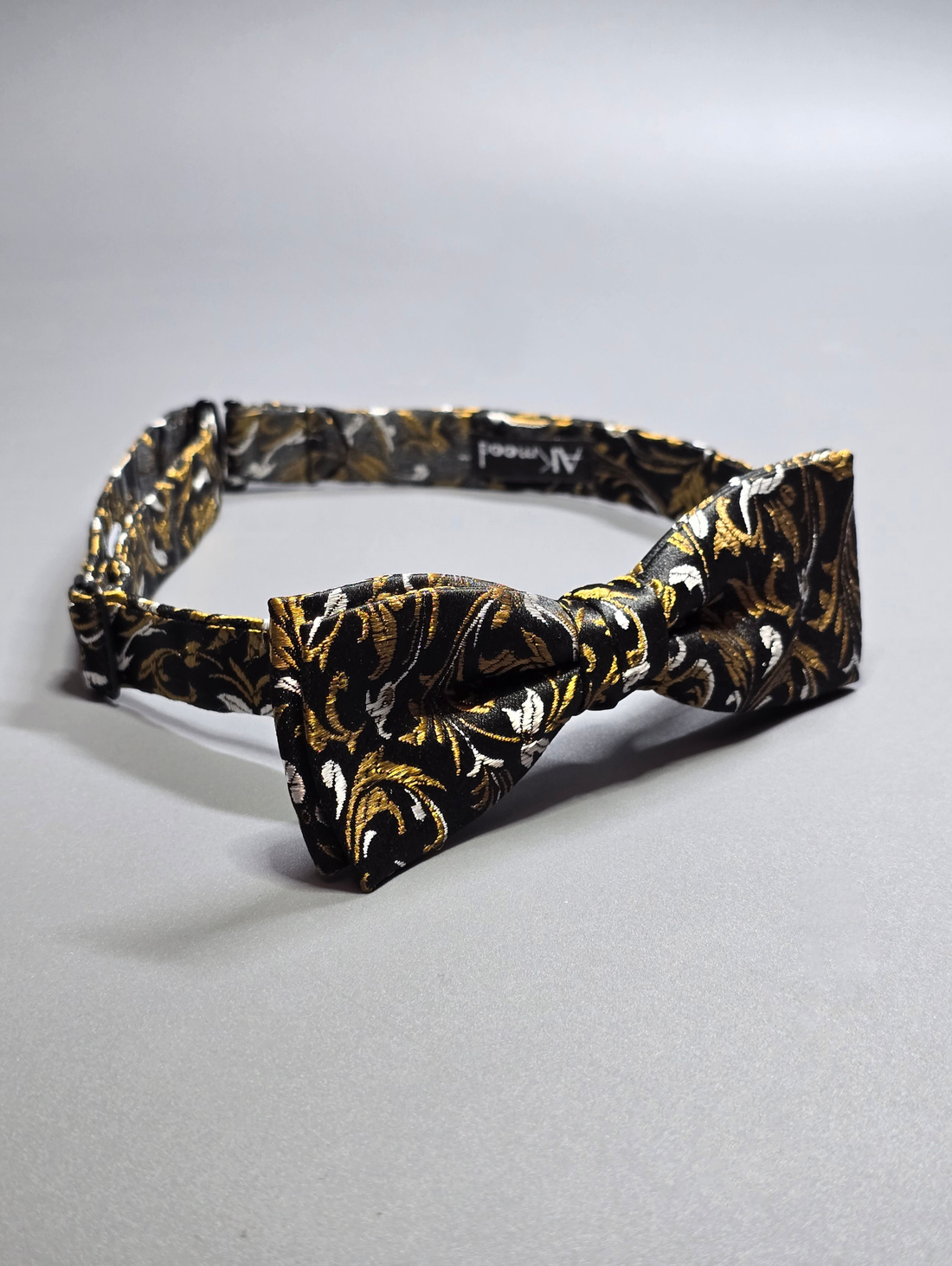 Галстук-бабочка AKMOOD из жаккарда узкий - фотография товара