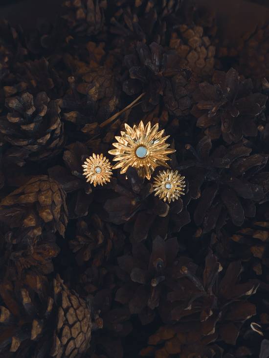 Серьги "Астры"