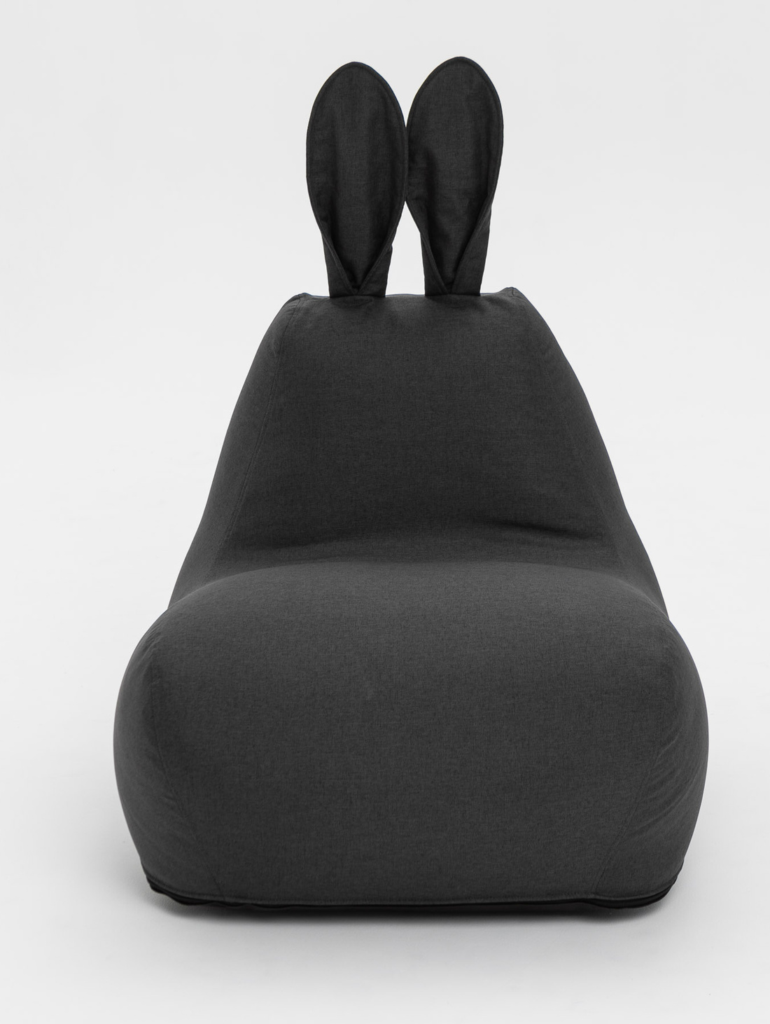 Кресло-пуф "Заяц" Small Темно-серый - фотография товара