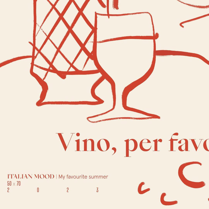Тиражная графика «Vino, per favore!»