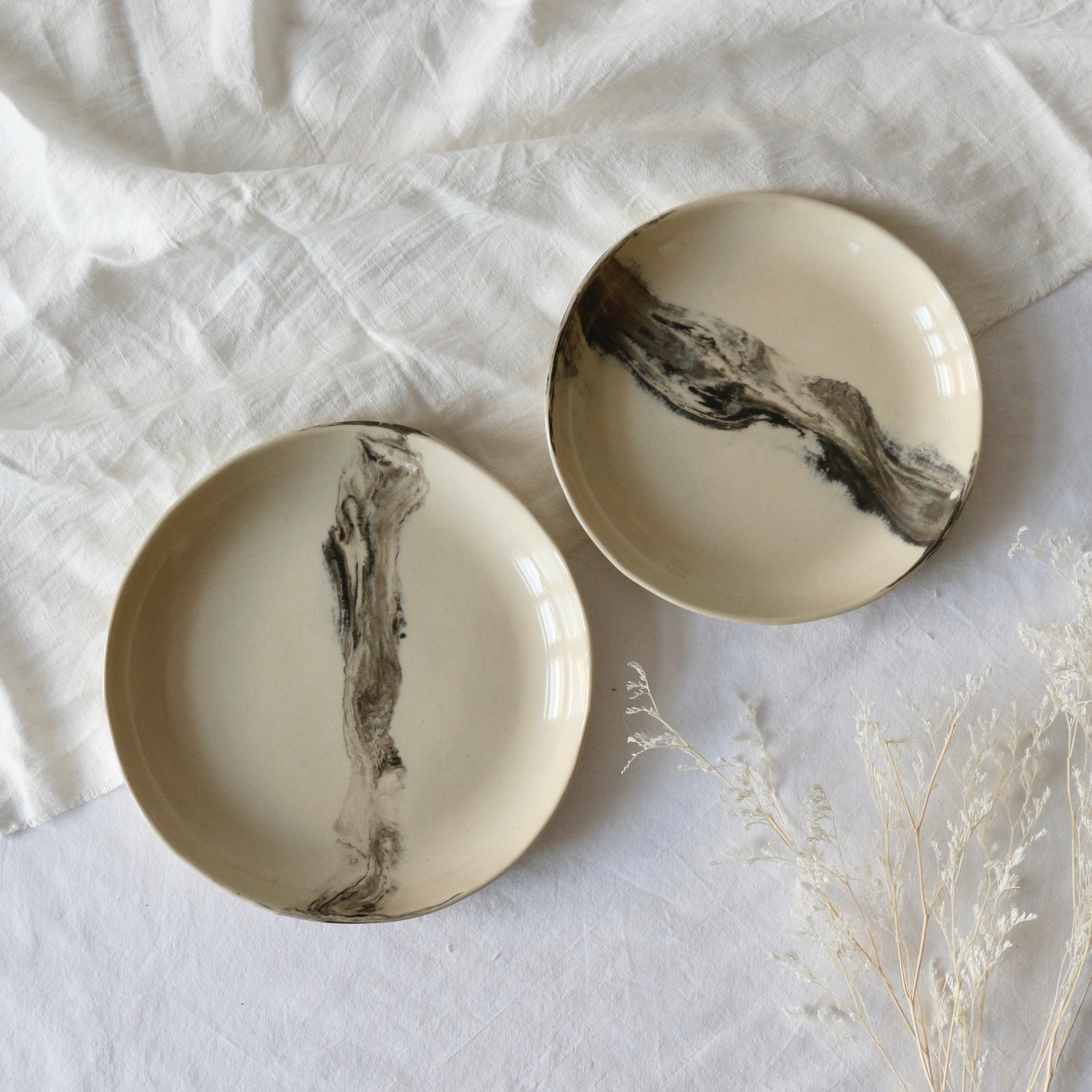 Тарелка нерикоми черный - фотография товара