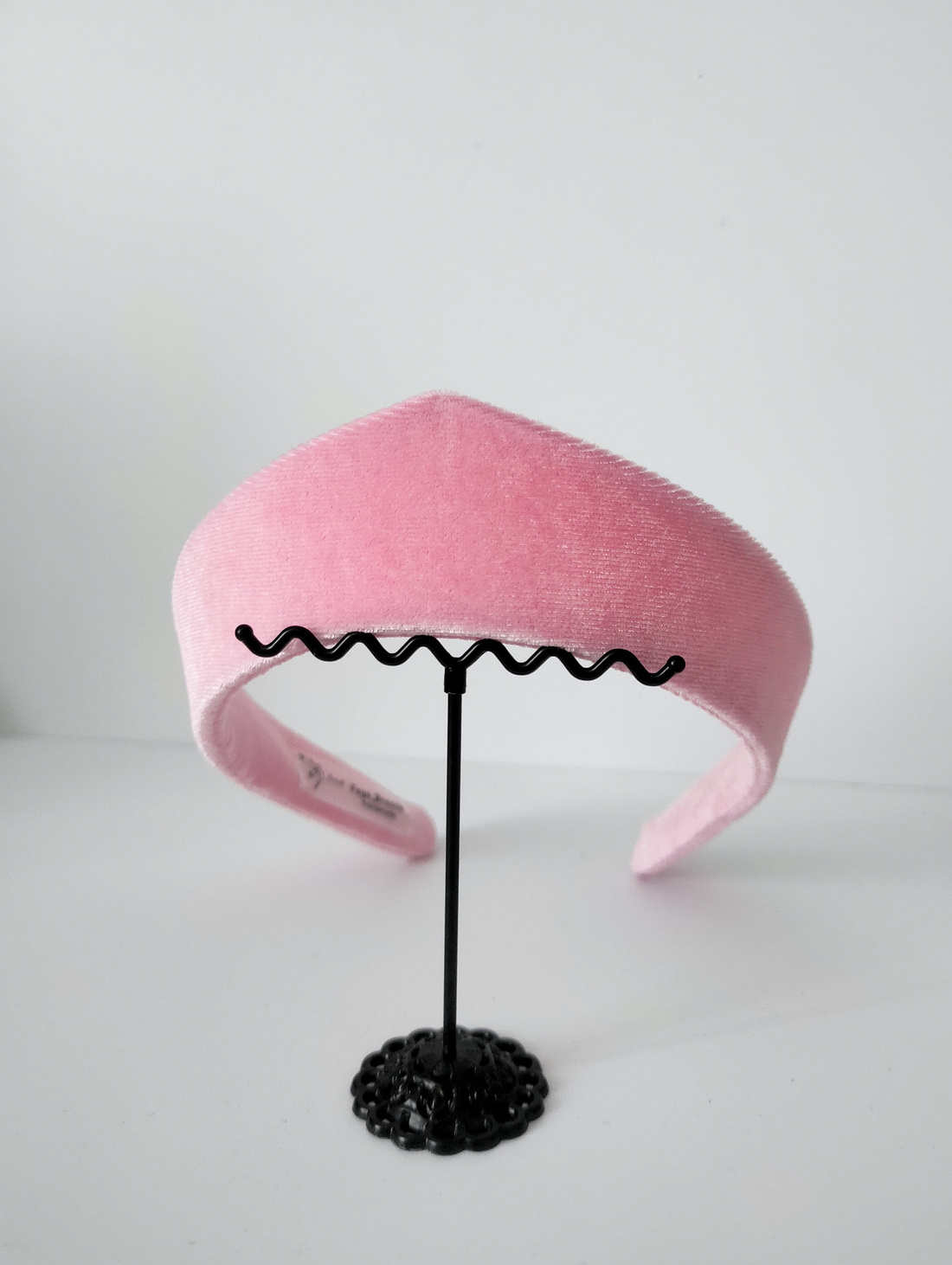 Ободок-кокошник "Бархат розовый" - фотография товара