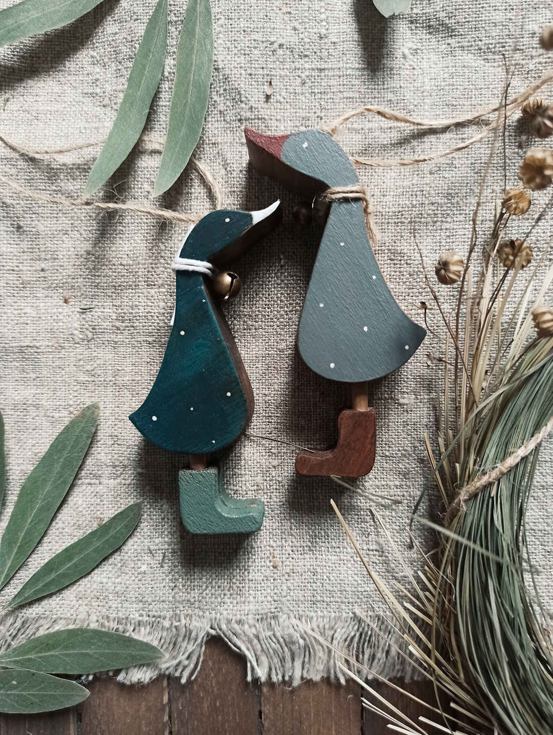 Елочная игрушка "Уточка средняя" - фотография товара