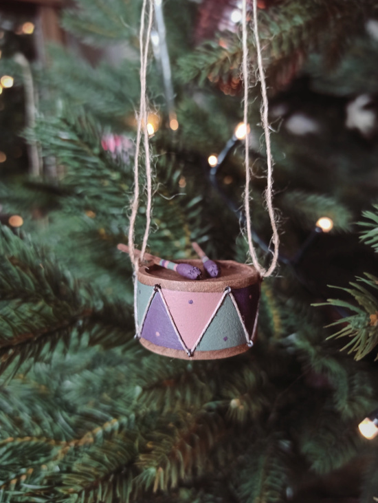 Елочная игрушка "Барабан"