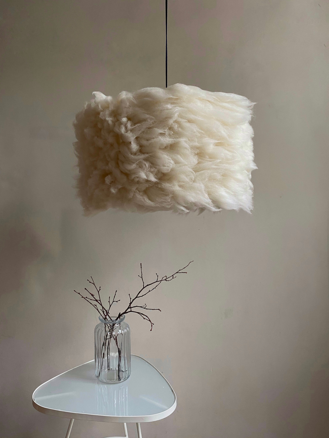 Светильник из шерсти меринос - фотография товара
