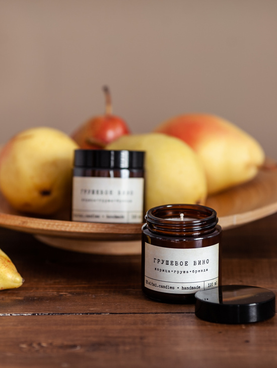 Аромасвеча "Грушевое вино"