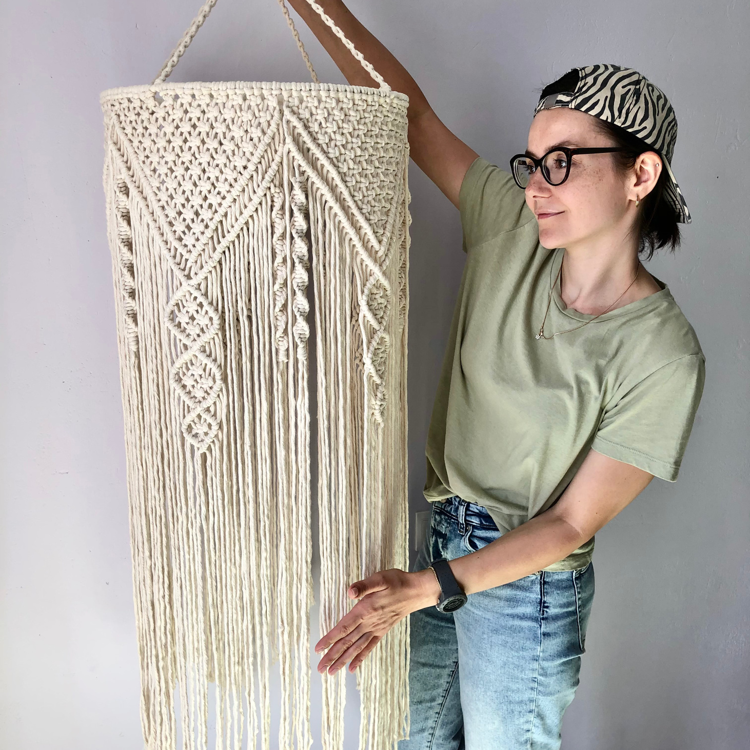 Макраме абажур - фотография товара