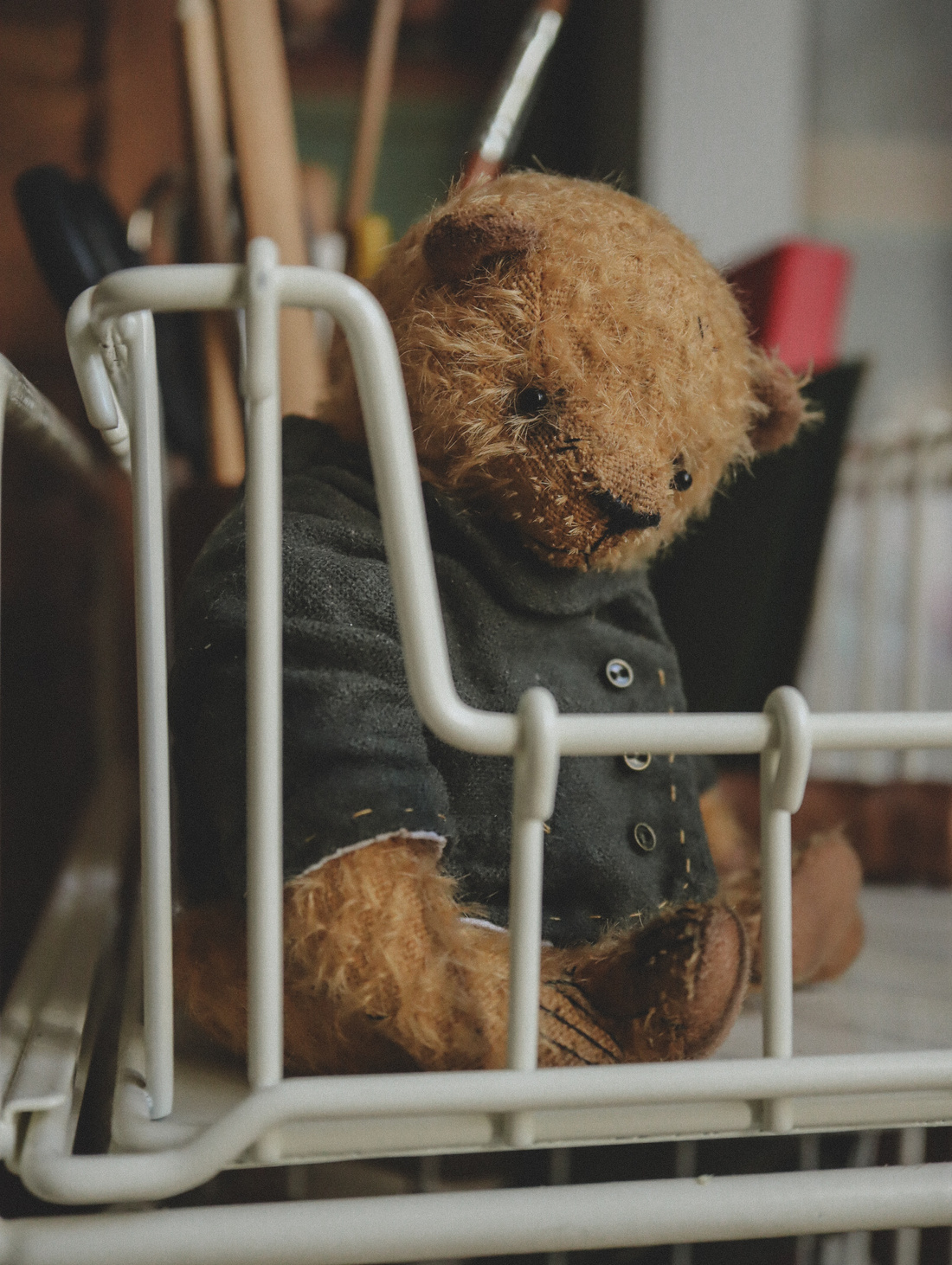 Тедди медведь из мохера - фотография товара