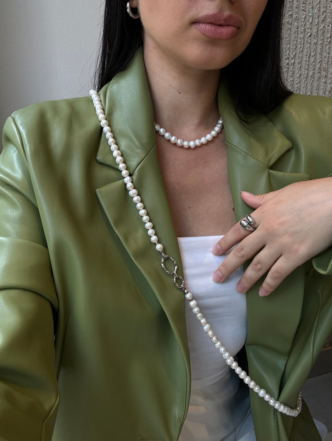 Сотуар из натурального жемчуга - фотография товара