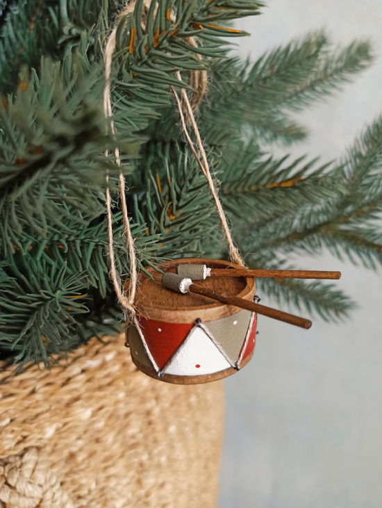 Елочная игрушка "Барабан"