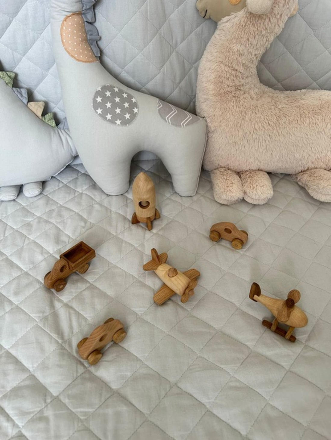 Набор миниатюрных деревянных игрушек (игрушки в кармашек) - фотография товара