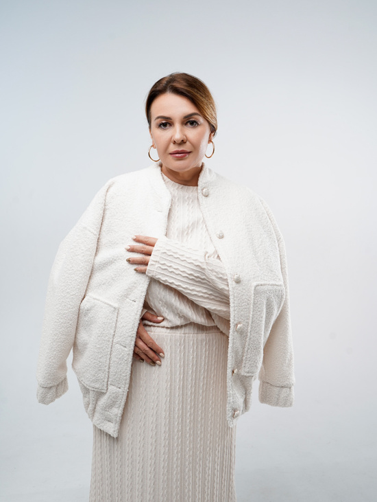 Бомбер из ткани букле "Plombir" - купить на Godno.com