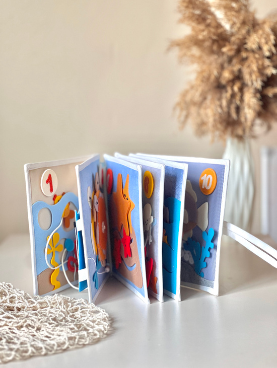 Книга из фетра «Морской счет»