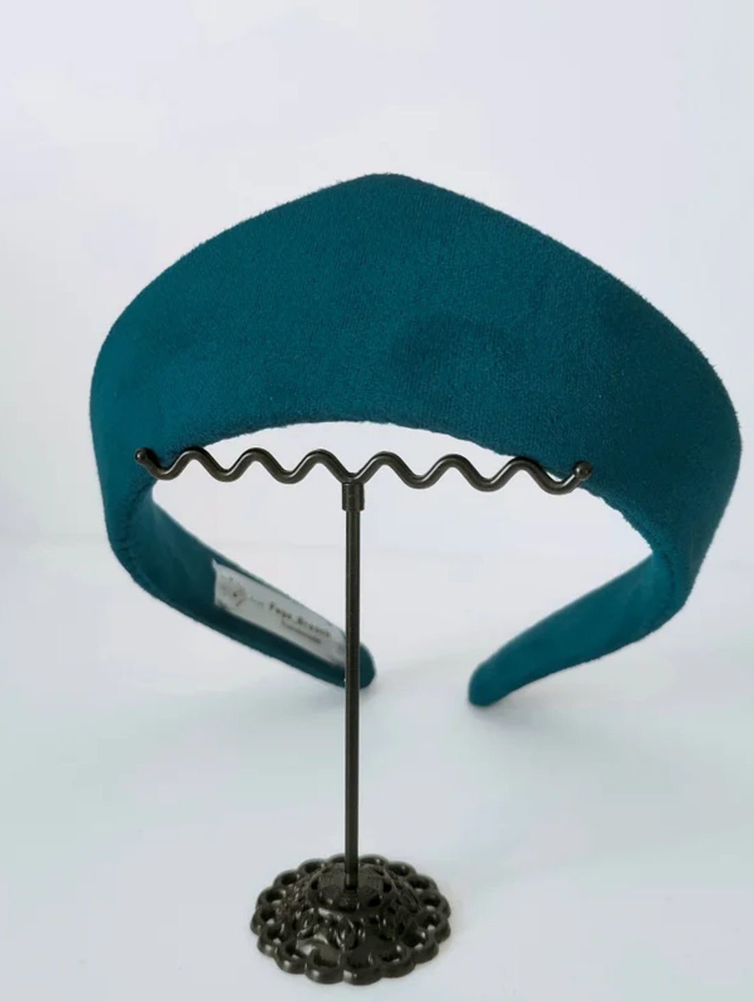 Ободок-кокошник "Тёмная лазурь" - фотография товара