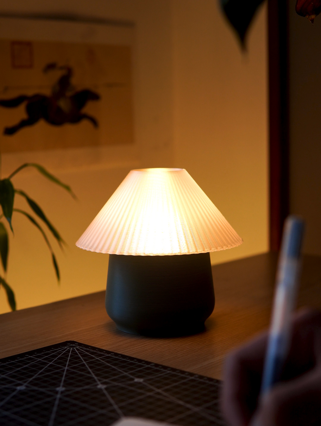 Лампа настольная "Mushii" - фотография товара