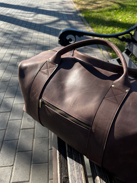 Дорожный набор из натуральной кожи