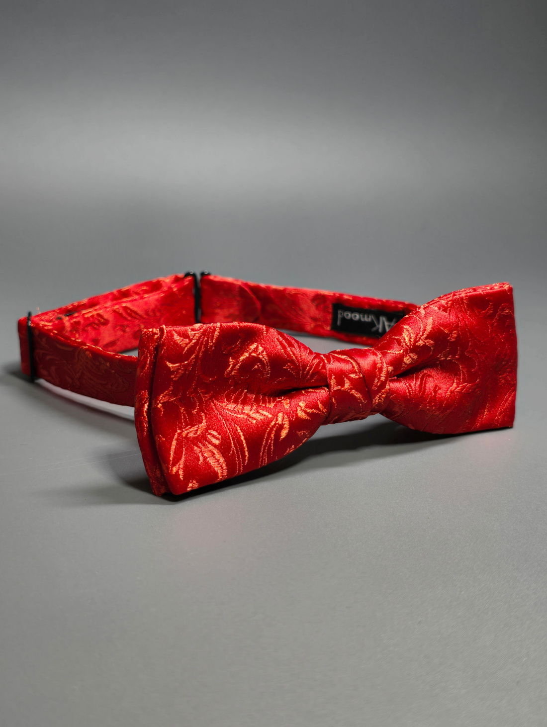 Галстук-бабочка AKMOOD узкий красный - фотография товара