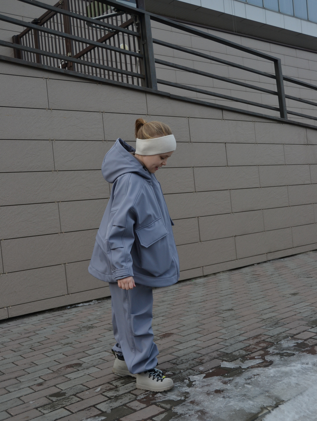 Демисезонный костюм "Диаваль" олово - фотография товара