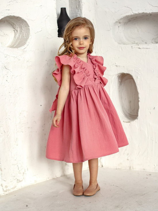 Муслиновое платье для девочки