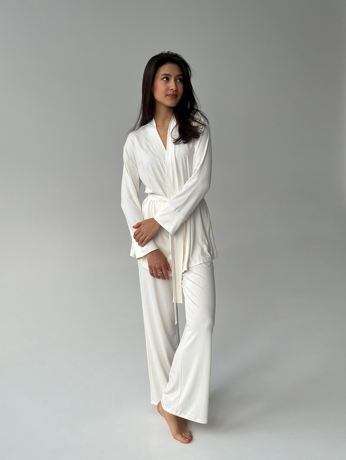 Костюм Viscose Elegance Молочный - фотография товара