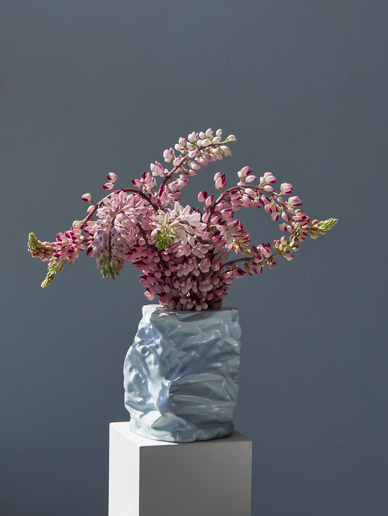 Ваза "Wavy Vase" Голубой