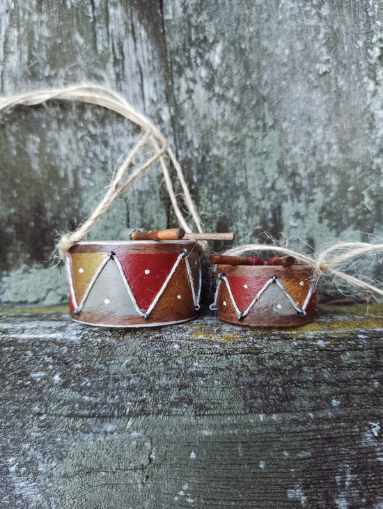 Елочная игрушка "Барабан малый"