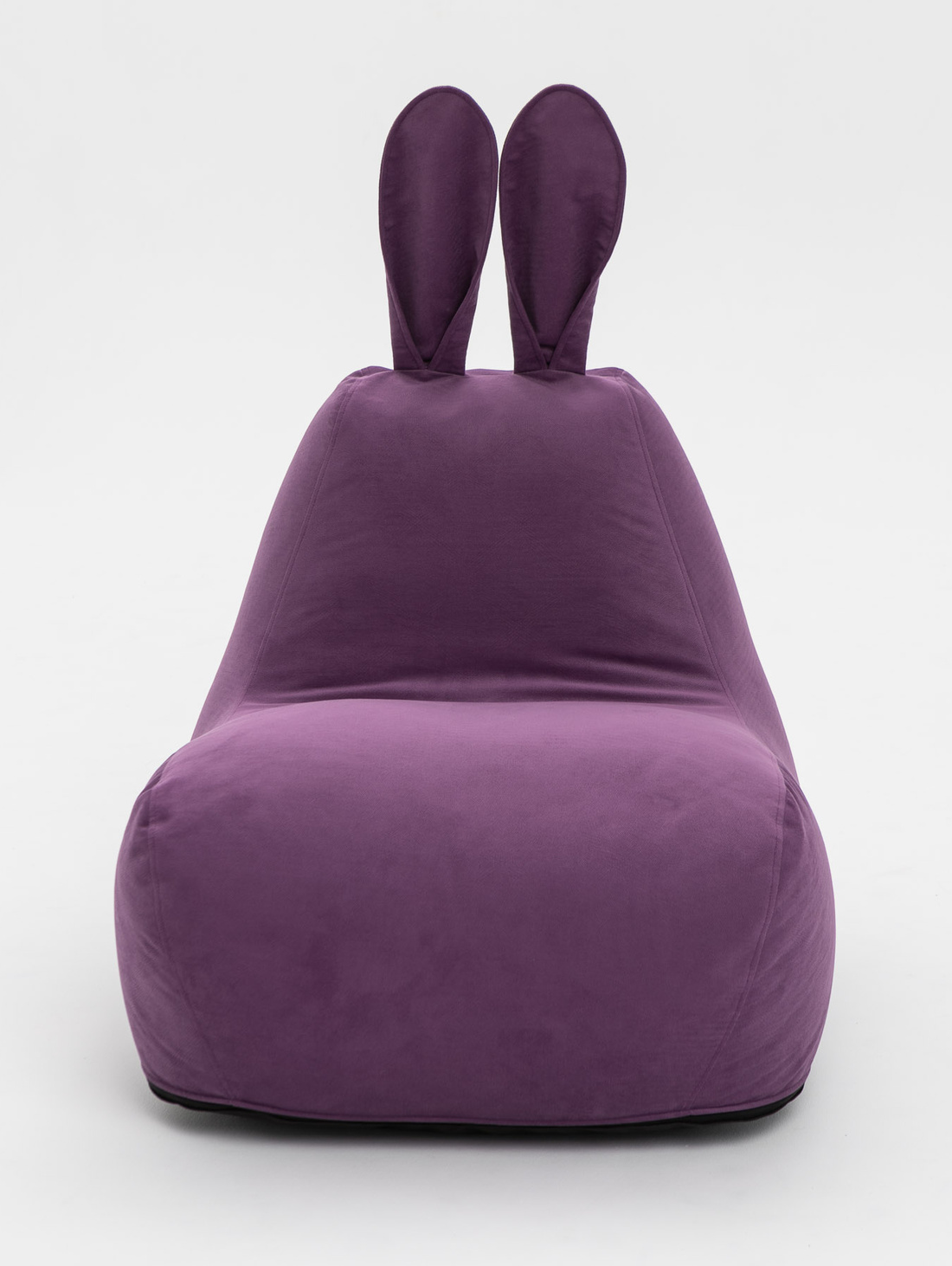 Кресло-пуф "Заяц" Small в велюре, Сиреневый - фотография товара