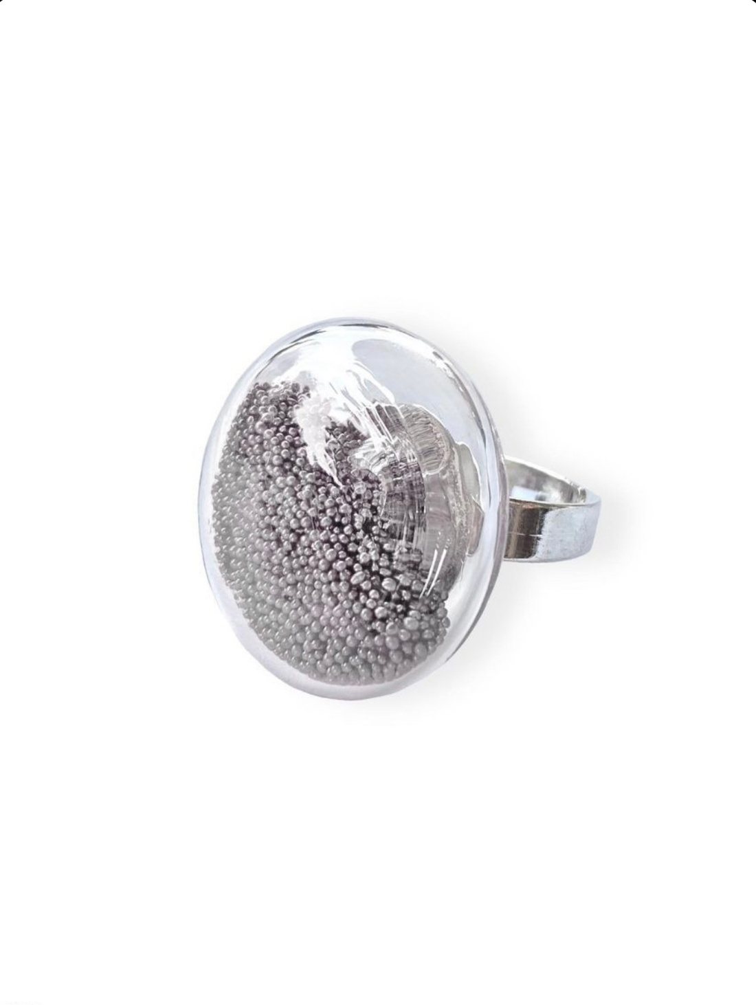 Кольцо Классическое серебристое - фотография товара