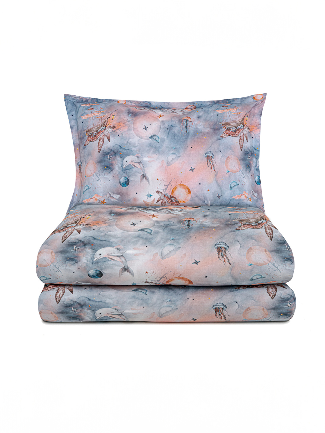 Комплект "Море и Небо" (на синем) - фотография товара