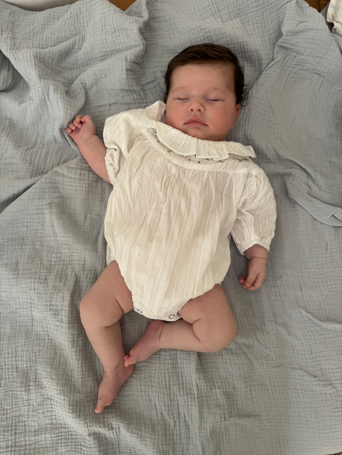 Муслиновая пеленка "Серый" - фотография товара