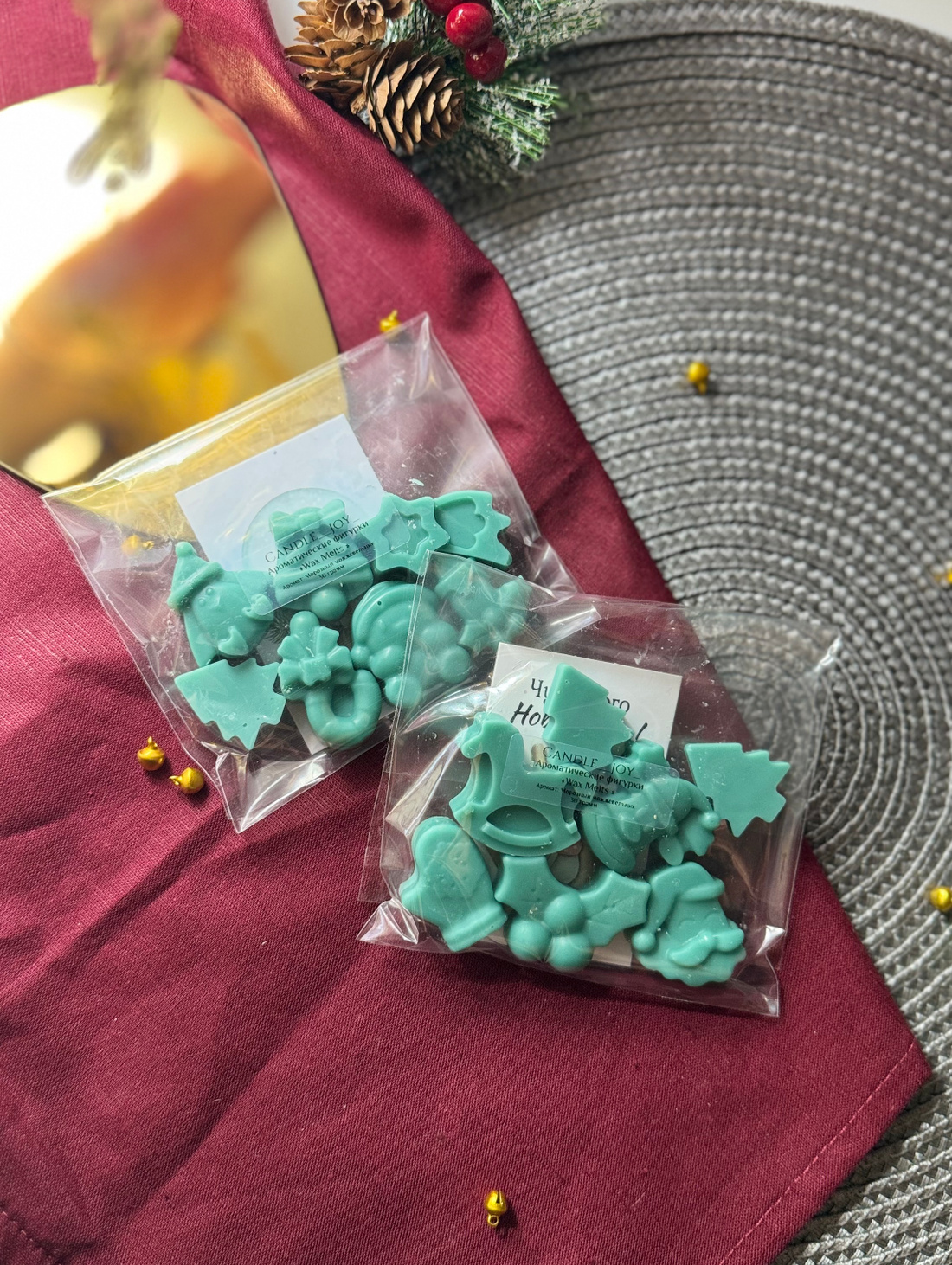 Ароматические фигурки «Wax melts» с ароматом «Морозный можжевельник» - фотография товара